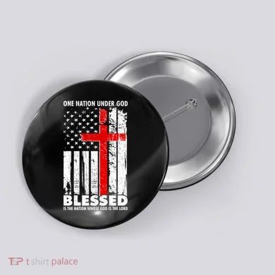 One Nation Under God Blessed Button