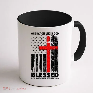 One Nation Under God Blessed Coffee Mug back