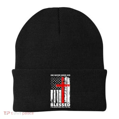 One Nation Under God Blessed Beanie