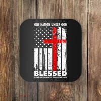 One Nation Under God Blessed Coaster thumb 0