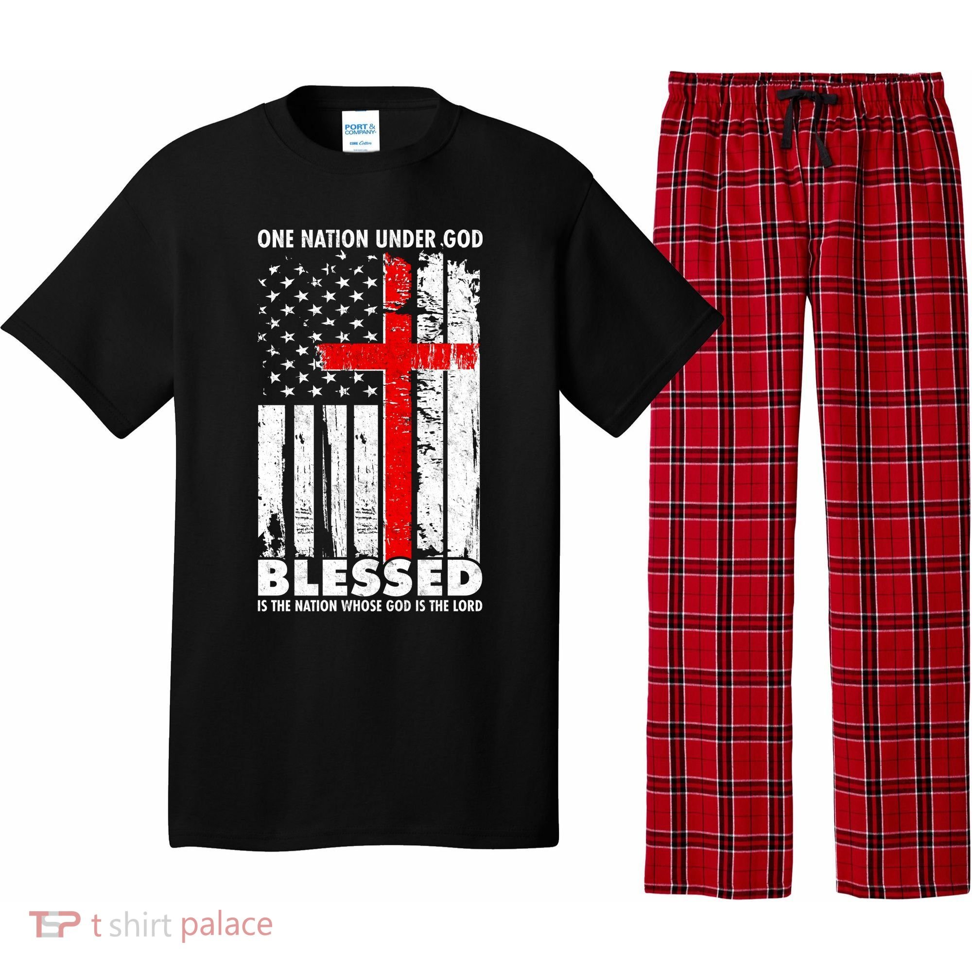 One Nation Under God Blessed Pajama Set