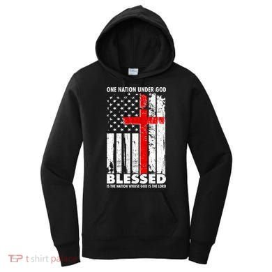 One Nation Under God Blessed Women's Hoodie
