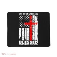 One Nation Under God Blessed Mousepad thumb 0