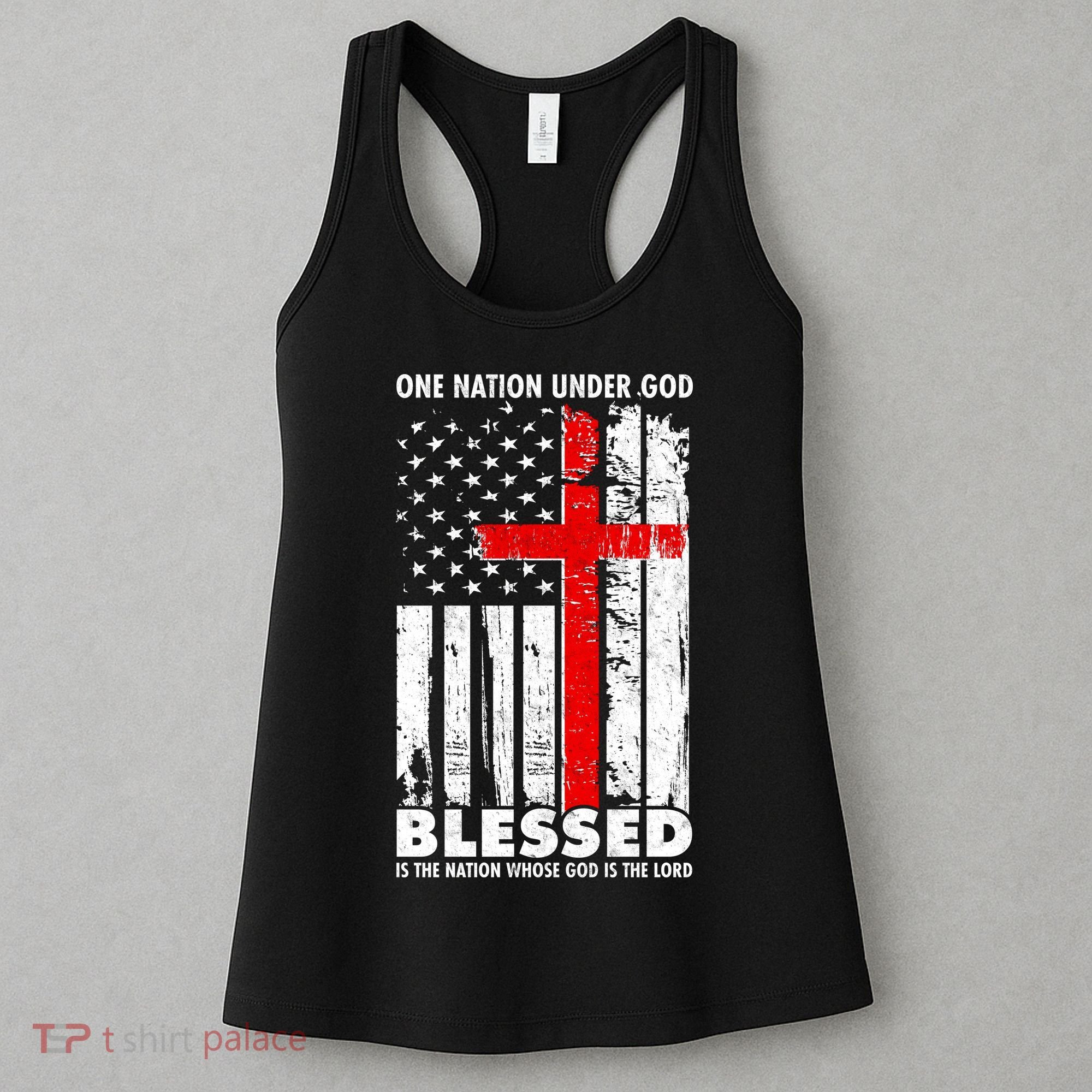 One Nation Under God Blessed Women's Tank Top