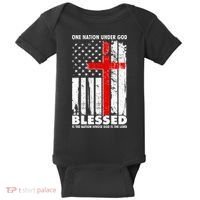 One Nation Under God Blessed Baby Bodysuit thumb 0