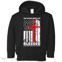 One Nation Under God Blessed Toddler Hoodie thumb 0