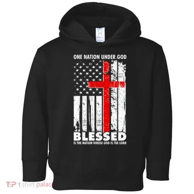 One Nation Under God Blessed Toddler Hoodie