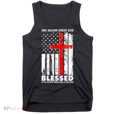 One Nation Under God Blessed Tank Top