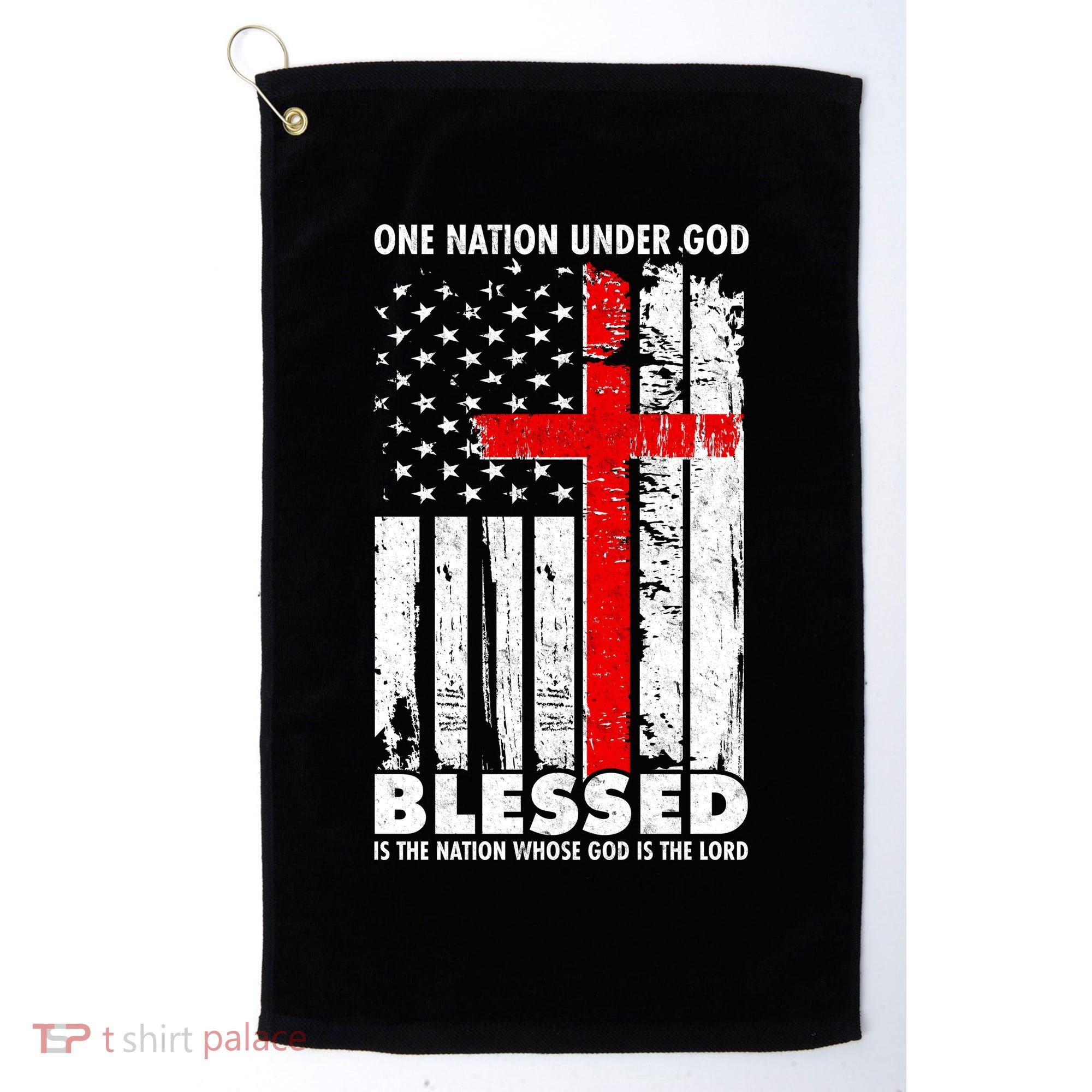 One Nation Under God Blessed Golf Towel