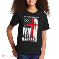 One Nation Under God Blessed Kids T-Shirt thumb 2