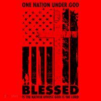 One Nation Under God Blessed Santa Hat thumb 1