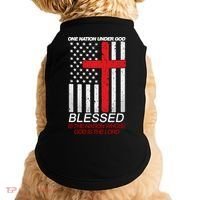 One Nation Under God Blessed Is The Nation Whose God Is The Lord Doggie Tank thumb 0