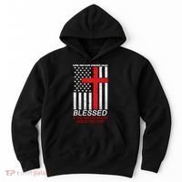 One Nation Under God Blessed Is The Nation Whose God Is The Lord Hoodie thumb 0