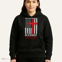 One Nation Under God Blessed Is The Nation Whose God Is The Lord Hoodie thumb 5