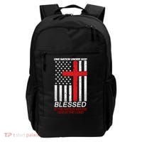 One Nation Under God Blessed Is The Nation Whose God Is The Lord Backpack thumb 0