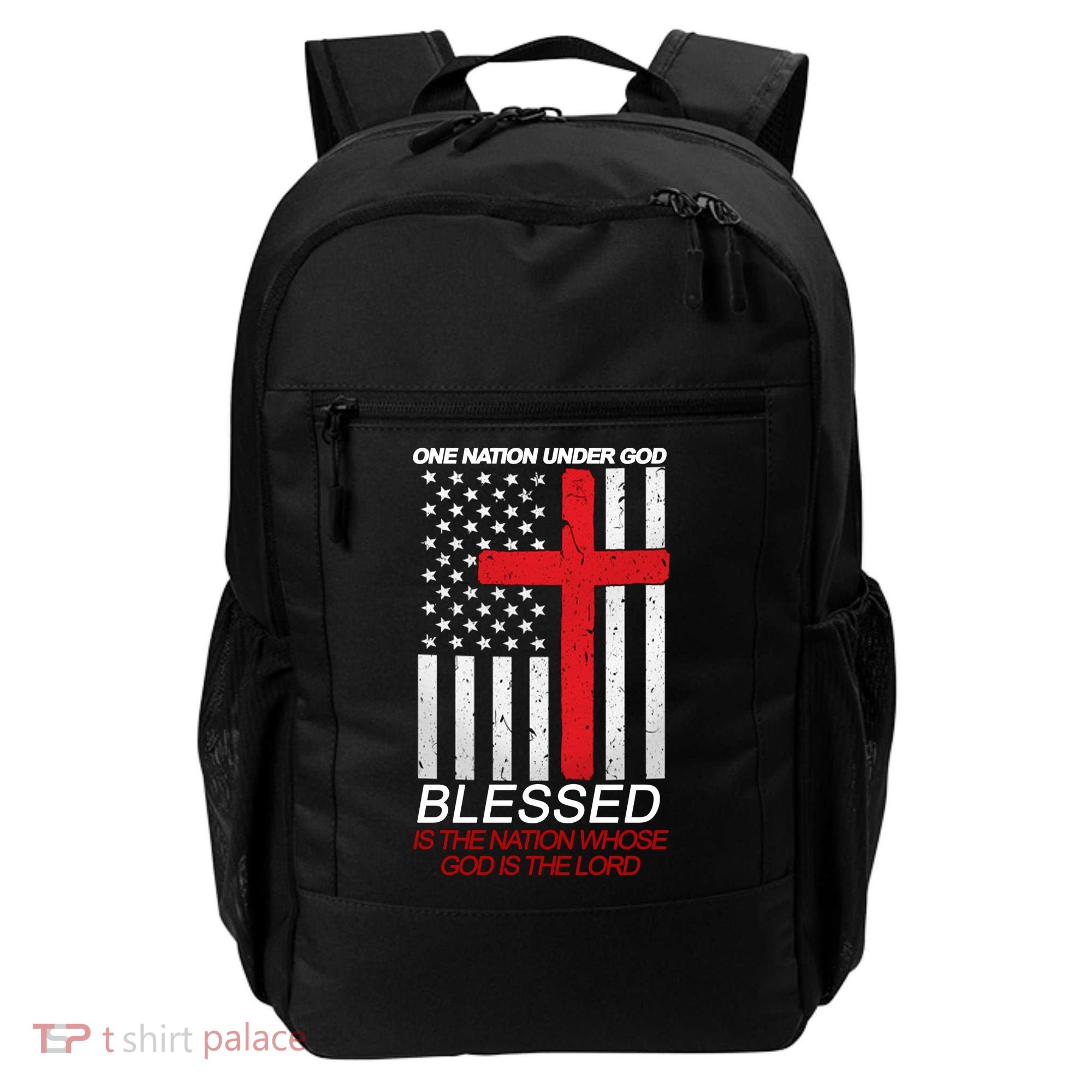 One Nation Under God Blessed Is The Nation Whose God Is The Lord Backpack