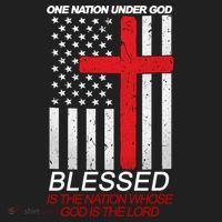 One Nation Under God Blessed Is The Nation Whose God Is The Lord Beanie thumb 2