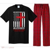 One Nation Under God Blessed Is The Nation Whose God Is The Lord Pajama Set thumb 0