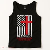 One Nation Under God Blessed Is The Nation Whose God Is The Lord Tank Top thumb 2