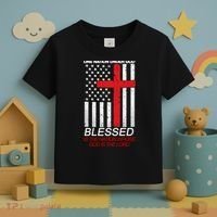 One Nation Under God Blessed Is The Nation Whose God Is The Lord Toddler T-Shirt thumb 3