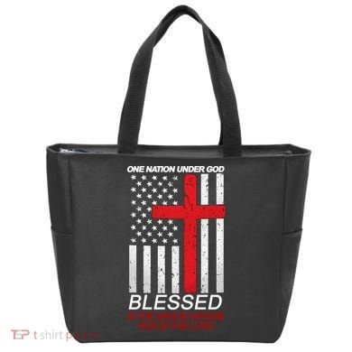 One Nation Under God Blessed Is The Nation Whose God Is The Lord Tote Bag