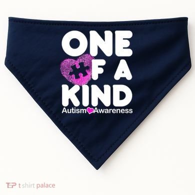 One of a Kind - Autism Awareness USA-Made Doggie Bandana