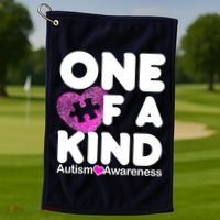 One of a Kind - Autism Awareness Golf Towel thumb 1