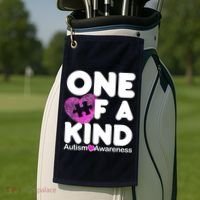 One of a Kind - Autism Awareness Golf Towel thumb 2