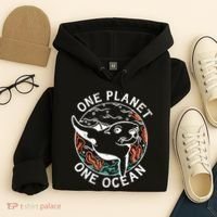 One Planet One Ocean Seal Hoodie thumb 4