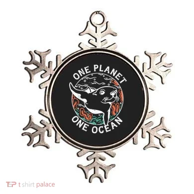 One Planet One Ocean Seal Ornament