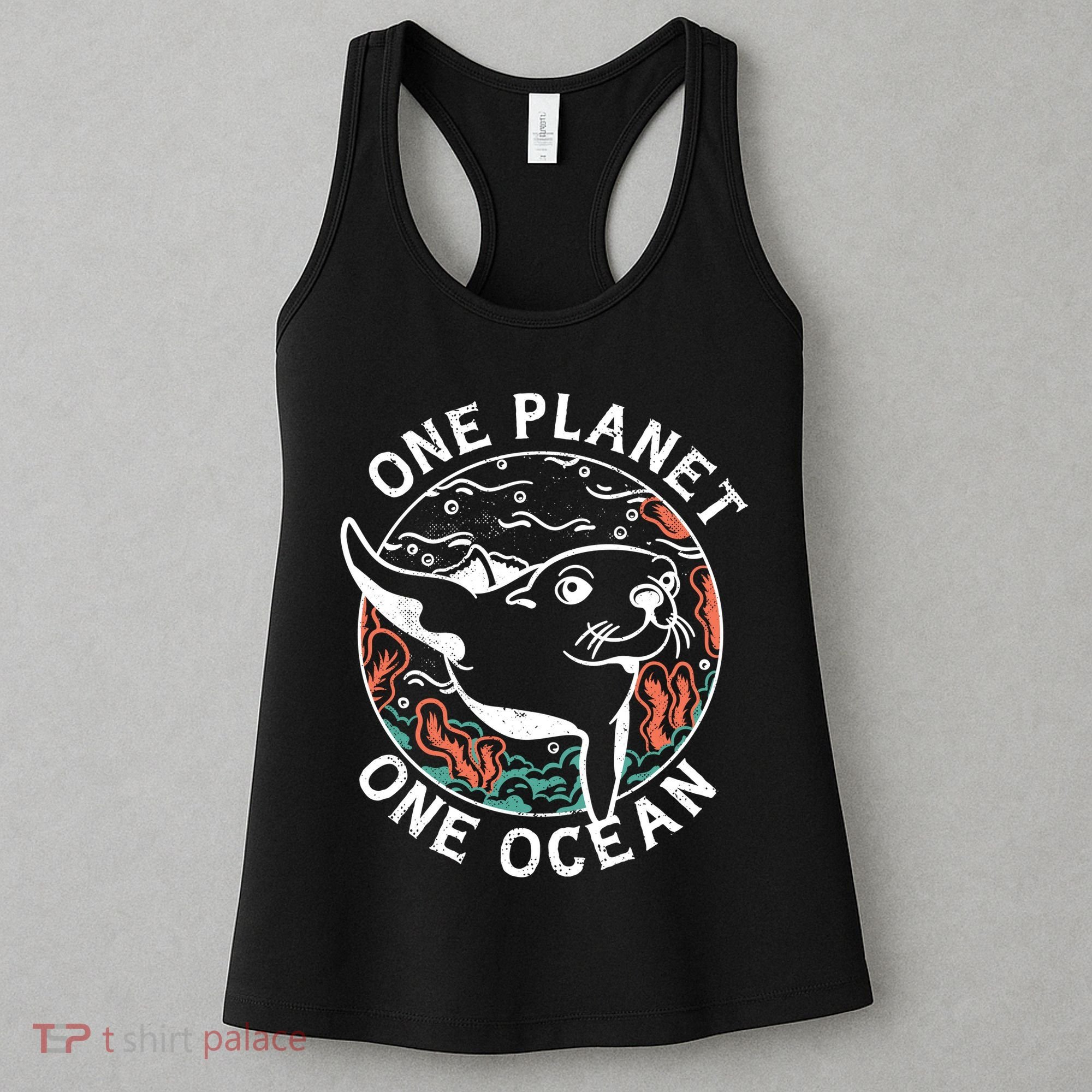 One Planet One Ocean Seal Women's Tank Top