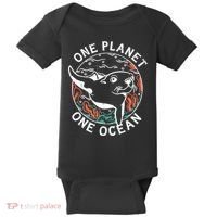 One Planet One Ocean Seal Baby Bodysuit thumb 0