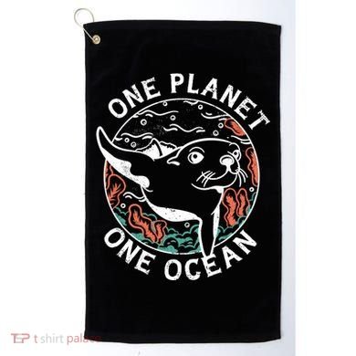 One Planet One Ocean Seal Golf Towel