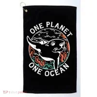 One Planet One Ocean Seal Golf Towel thumb 0