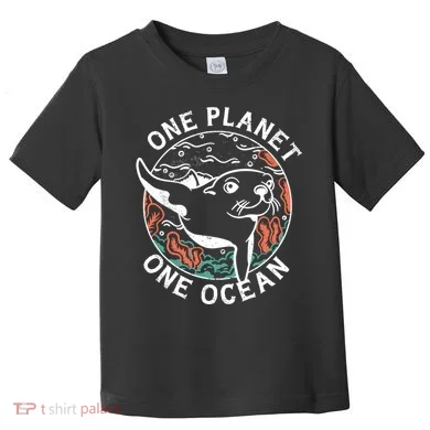 One Planet One Ocean Seal Toddler T-Shirt