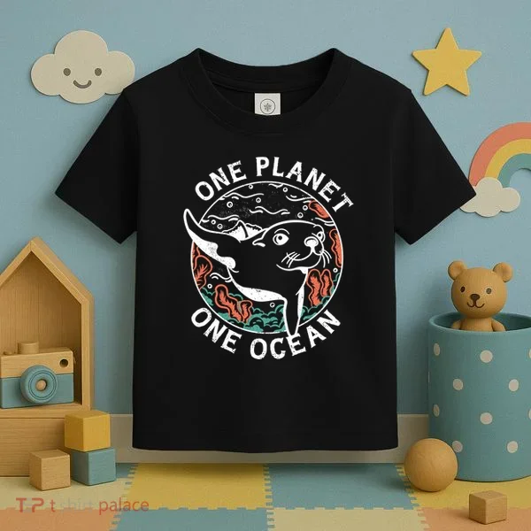 One Planet One Ocean Seal Toddler T-Shirt