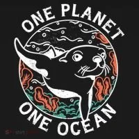 One Planet One Ocean Seal Women's T-Shirt thumb 6