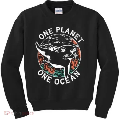One Planet One Ocean Seal Kids Sweatshirt