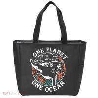 One Planet One Ocean Seal Tote Bag thumb 0