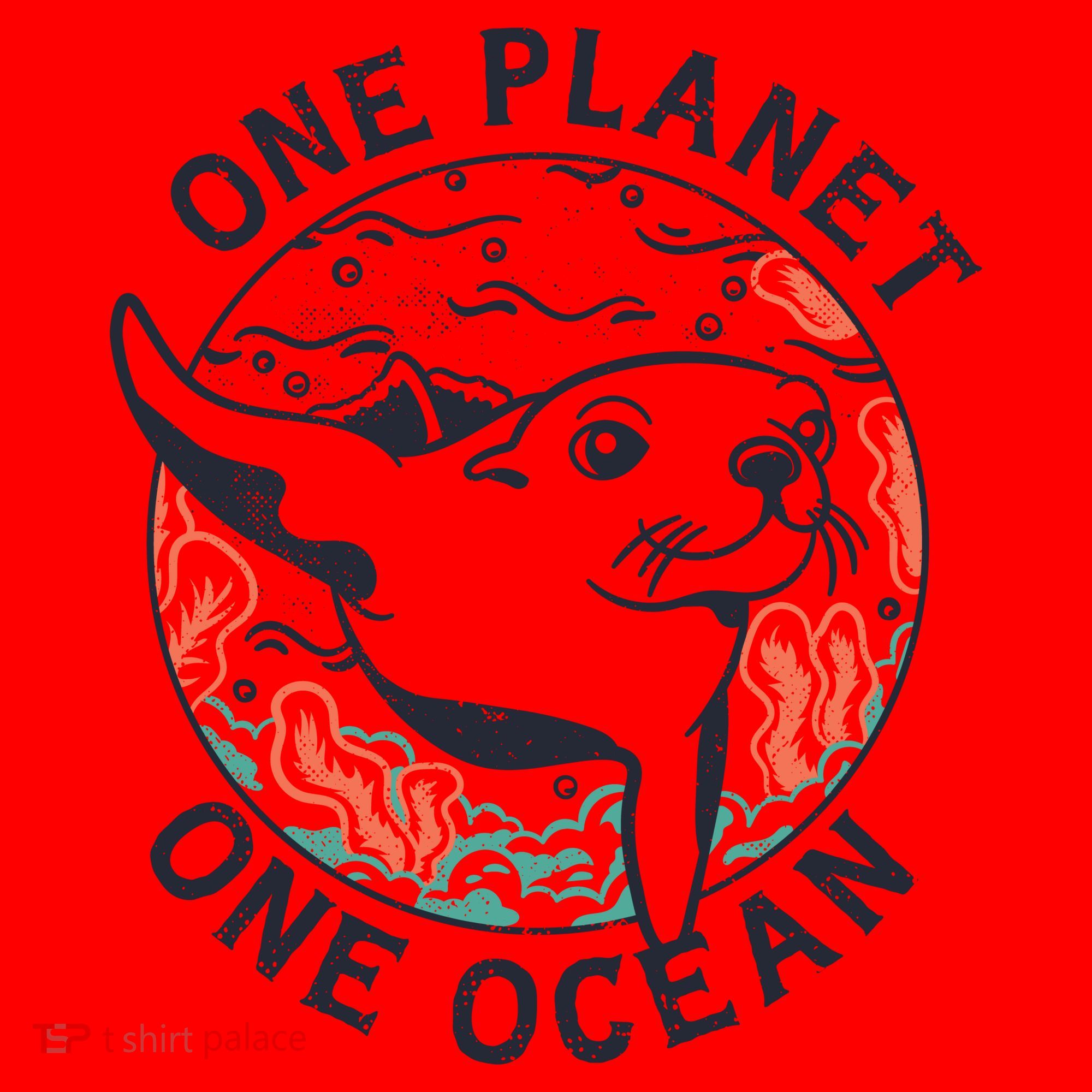 One Planet One Ocean Seal Santa Hat
