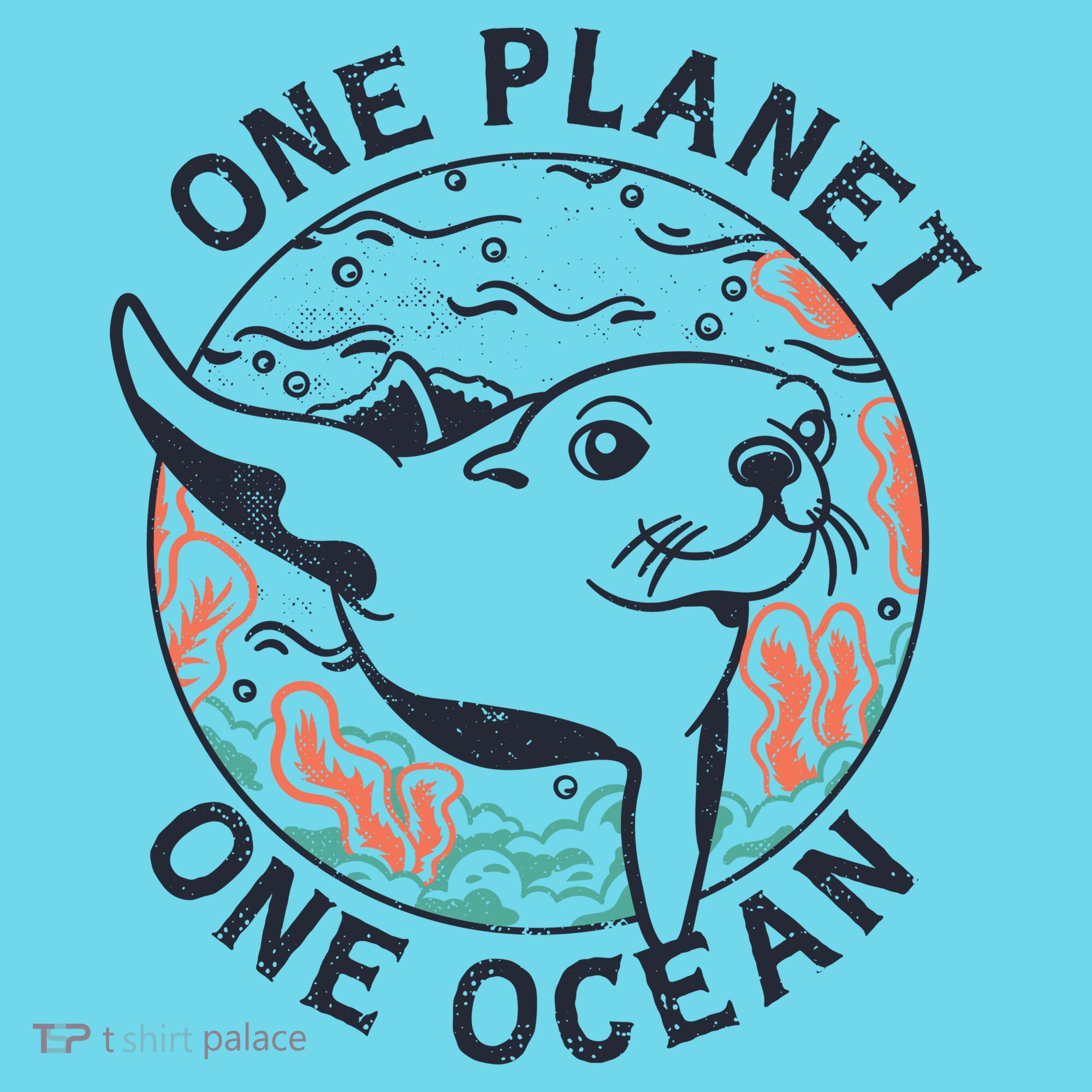 One Planet One Ocean Seal T-Shirt