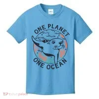 One Planet One Ocean Seal Kids T-Shirt thumb 0
