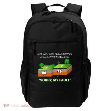 One Tectonic Plate Sorry My Fault Backpack