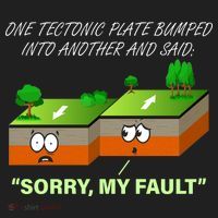 One Tectonic Plate Sorry My Fault Golf Towel thumb 3