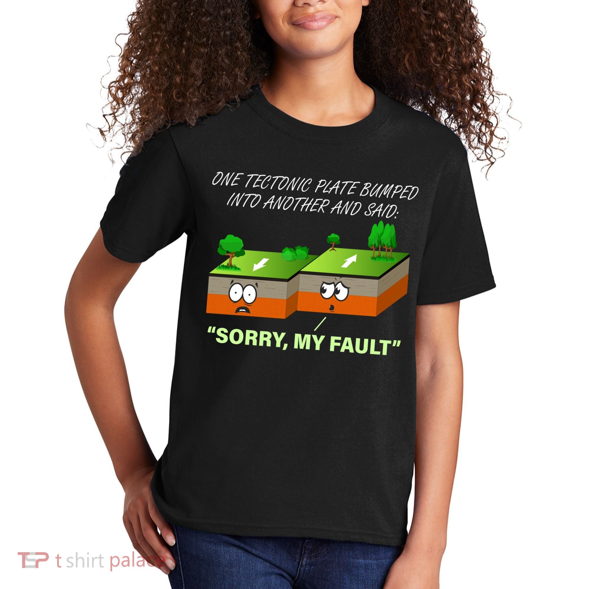 One Tectonic Plate Sorry My Fault Kids T-Shirt