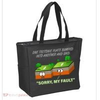 One Tectonic Plate Sorry My Fault Tote Bag thumb 2