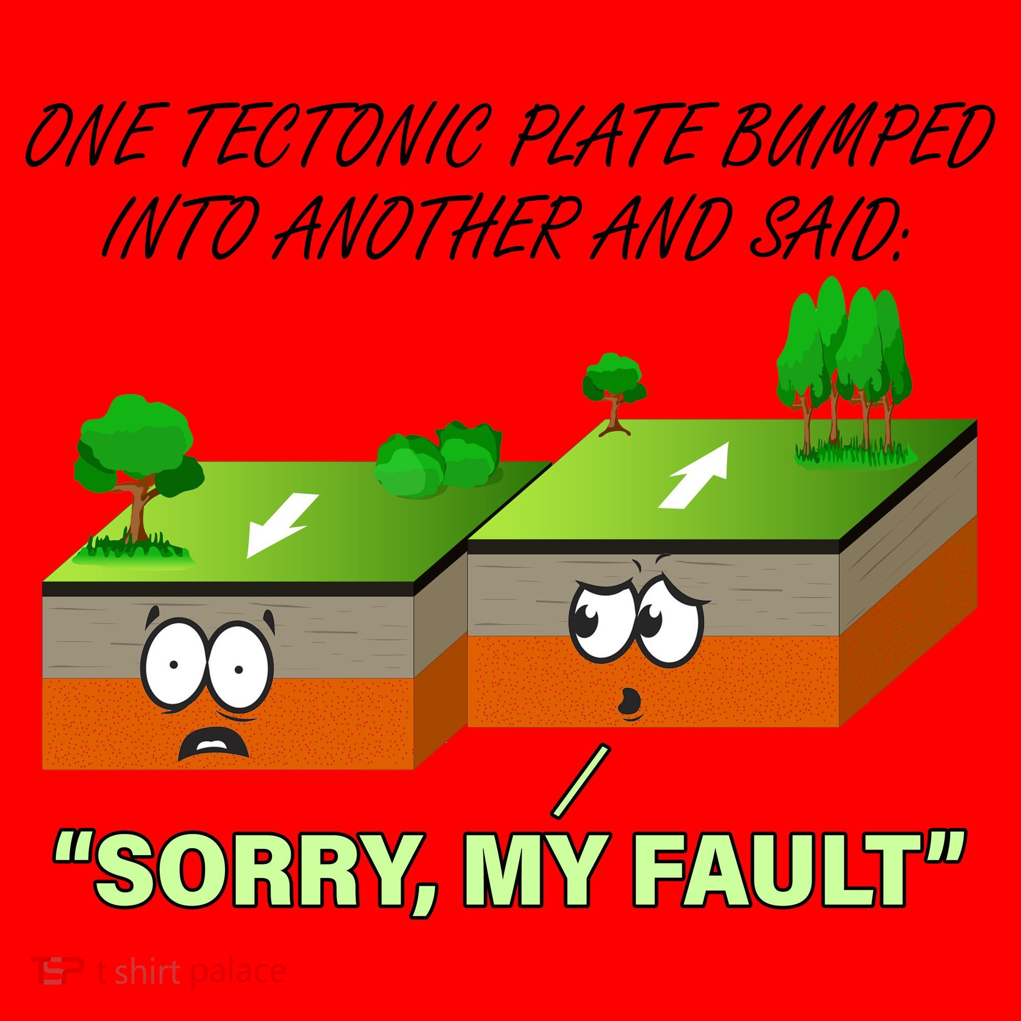 One Tectonic Plate Sorry My Fault Santa Hat