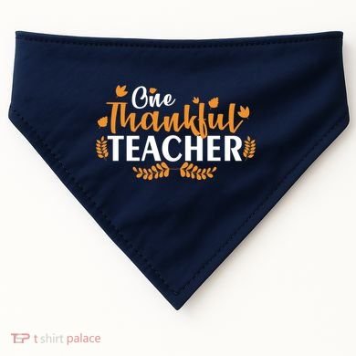 One Thankful Teacher USA-Made Doggie Bandana