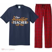 One Thankful Teacher Pajama Set thumb 0
