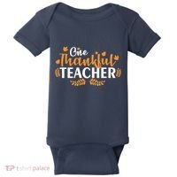 One Thankful Teacher Baby Bodysuit thumb 0
